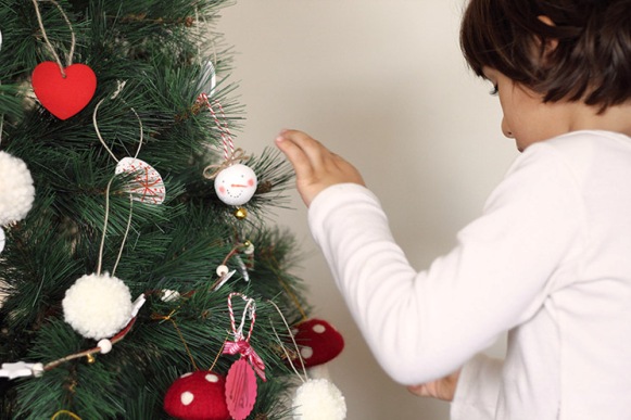 Adornos-Navidad en el arbol. Fuente: www.conbotasdeagua.com