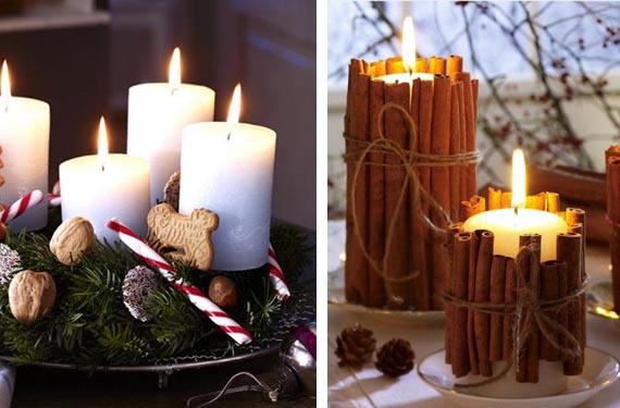 navidad-con-velas. www.decoora.com