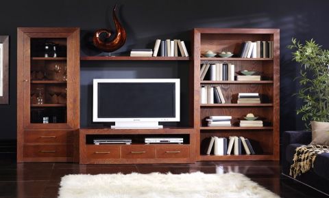 Muebles salón modular cerezo Alaska