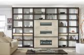 Comedor modular con estanterías