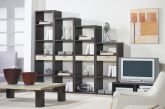 Mueble de salón con estanterías